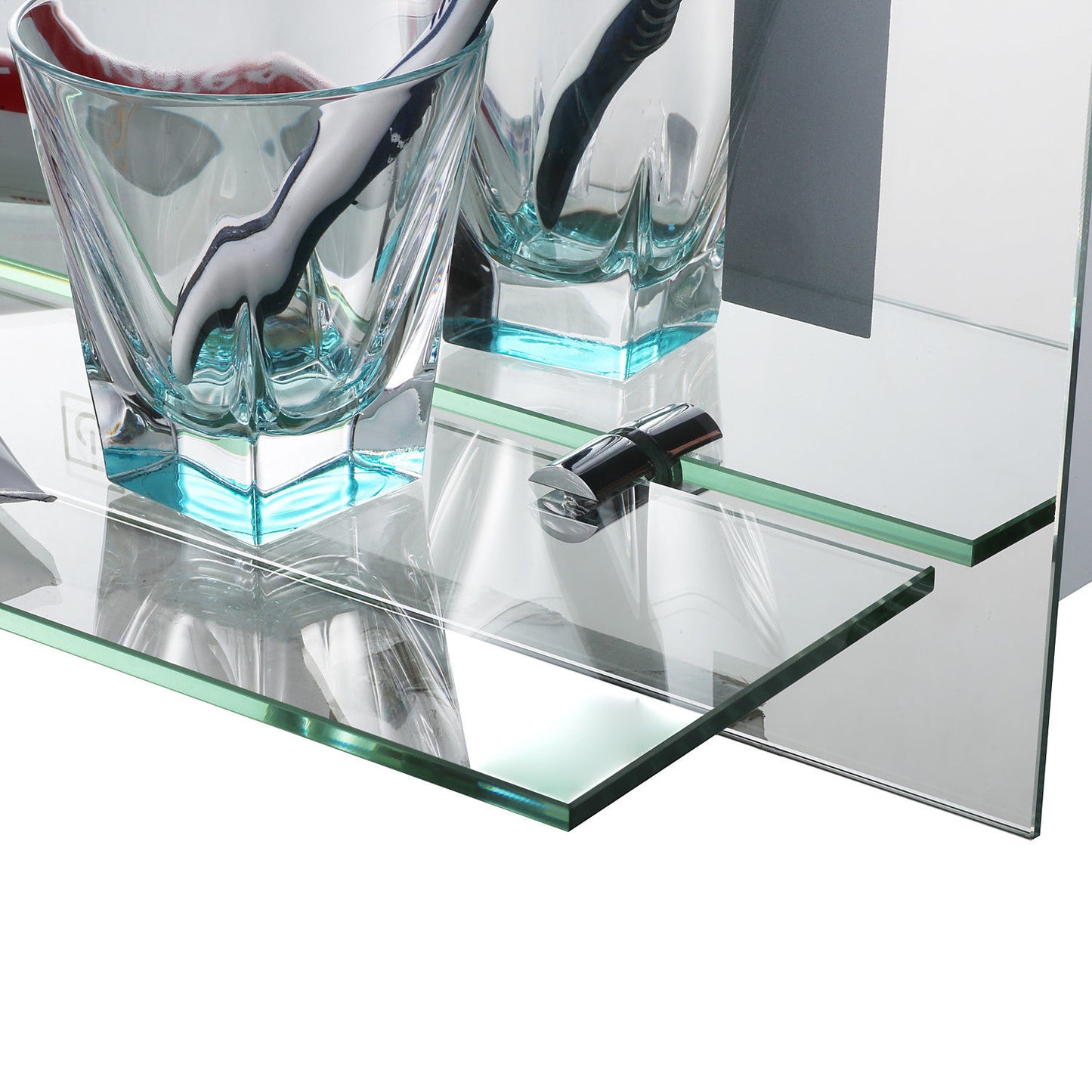 Nancy's Menifee Badkamerspiegel - Wandspiegel - Spiegel - Aluminium - LED-Verlichting - Wit Licht - Glas - 50 x 4 x 70 cm