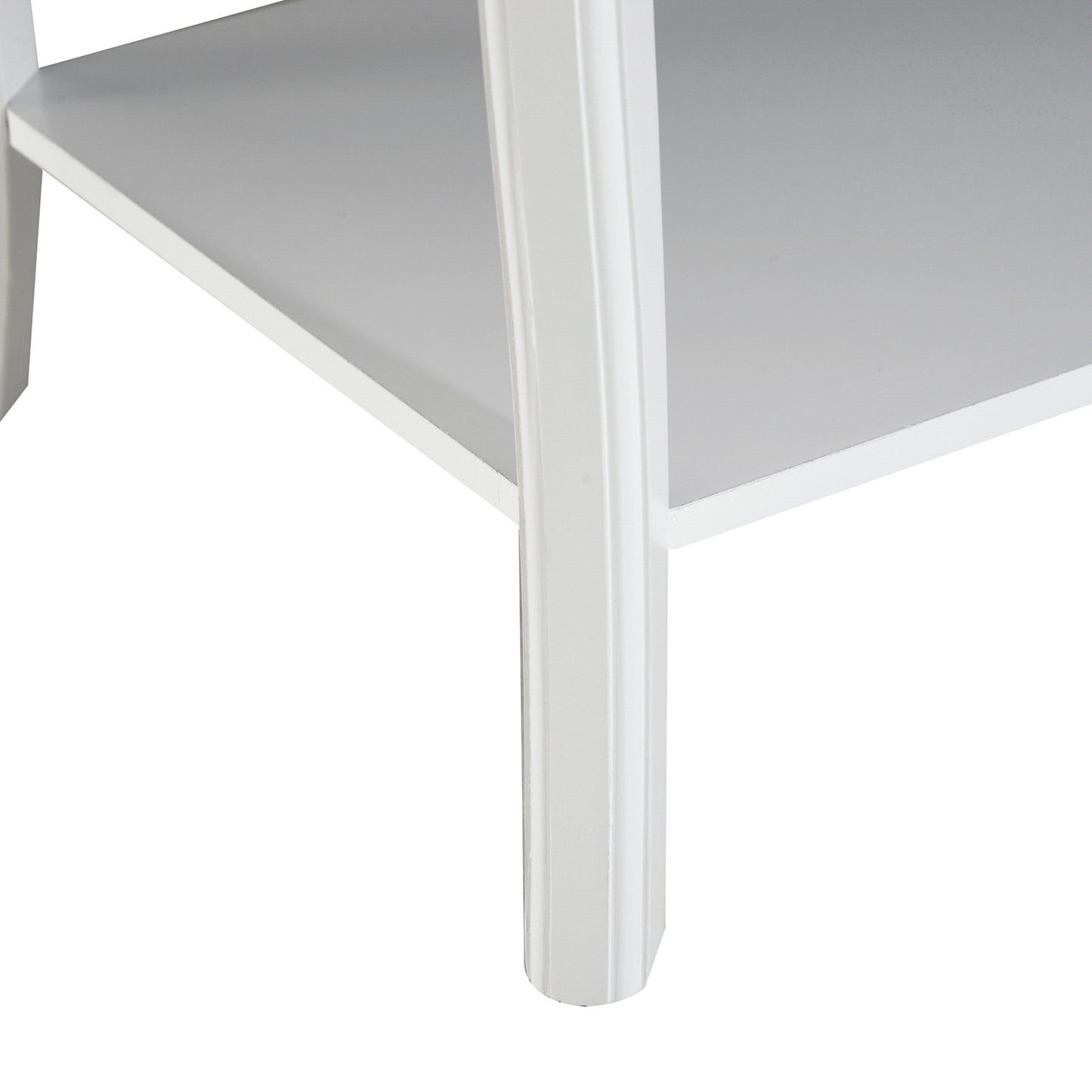 Nancy's Kendall Salontafel - Koffietafel - Bijzettafel - Opbergruimte - Hout - Wit - Rechthoekig - 94 x 44 x 43 cm