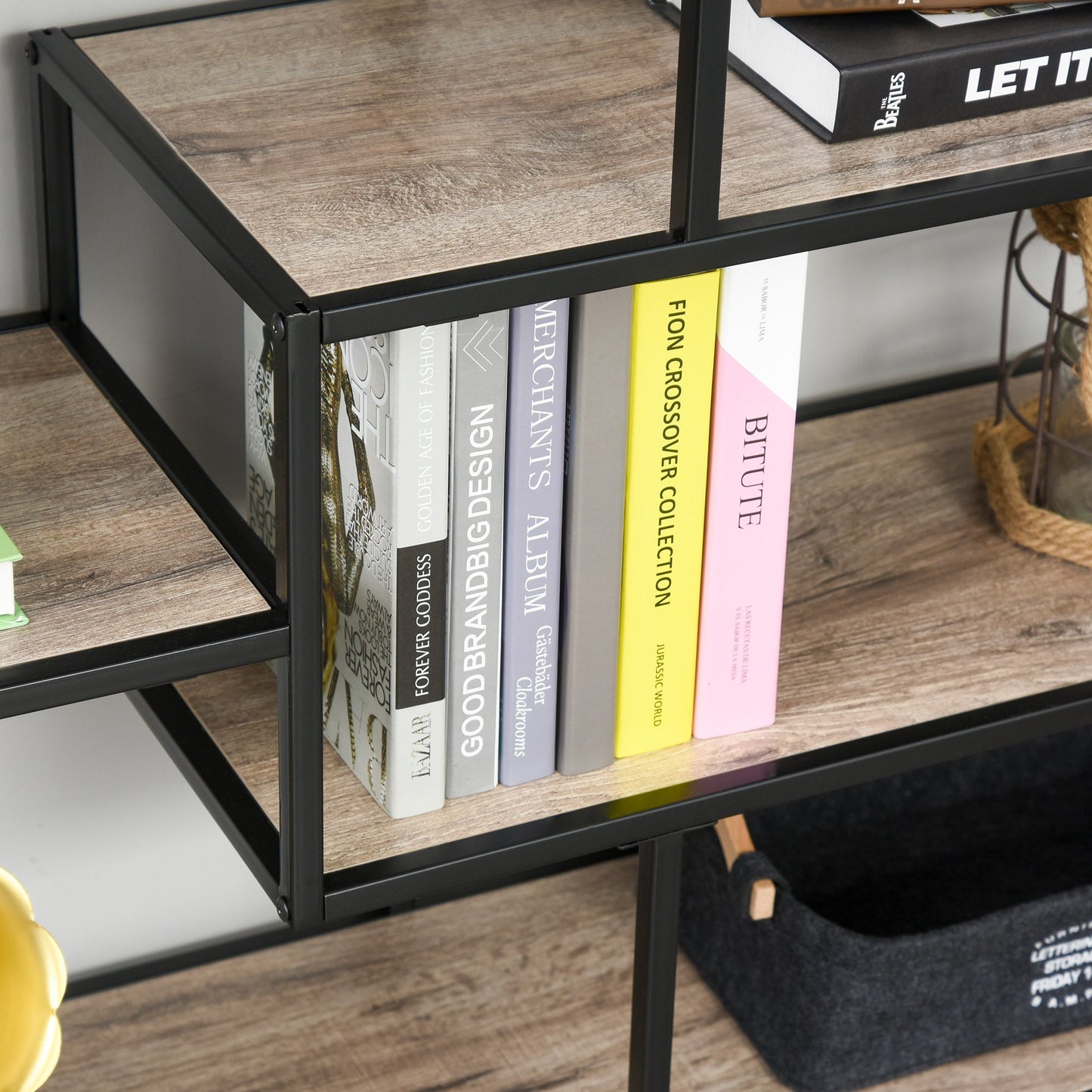 Nancy's Woodland Boekenkast - Boekenwand - Spaanplaat - Kantoorplank - Archiefplank -Licht Eiken