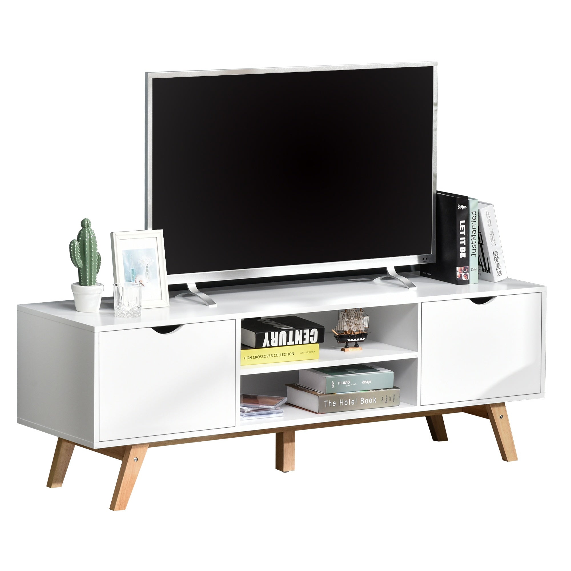 Nancy's Canon City TV Meubel - Ladekast - MDF - Spaanplaat - Wit