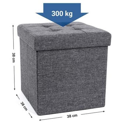 Nancy's Hocker - Hocker Met Opbergruimte - Hockers - Hockers En Poefen - Donkergrijs