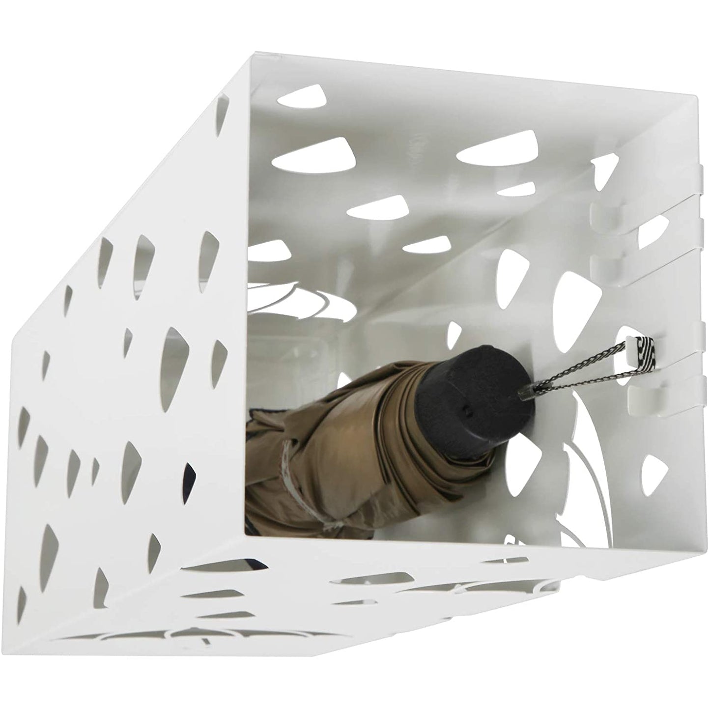 Nancy's Quarteira Paraplubak - Paraplustandaard - Paraplumand - Wit - Staal