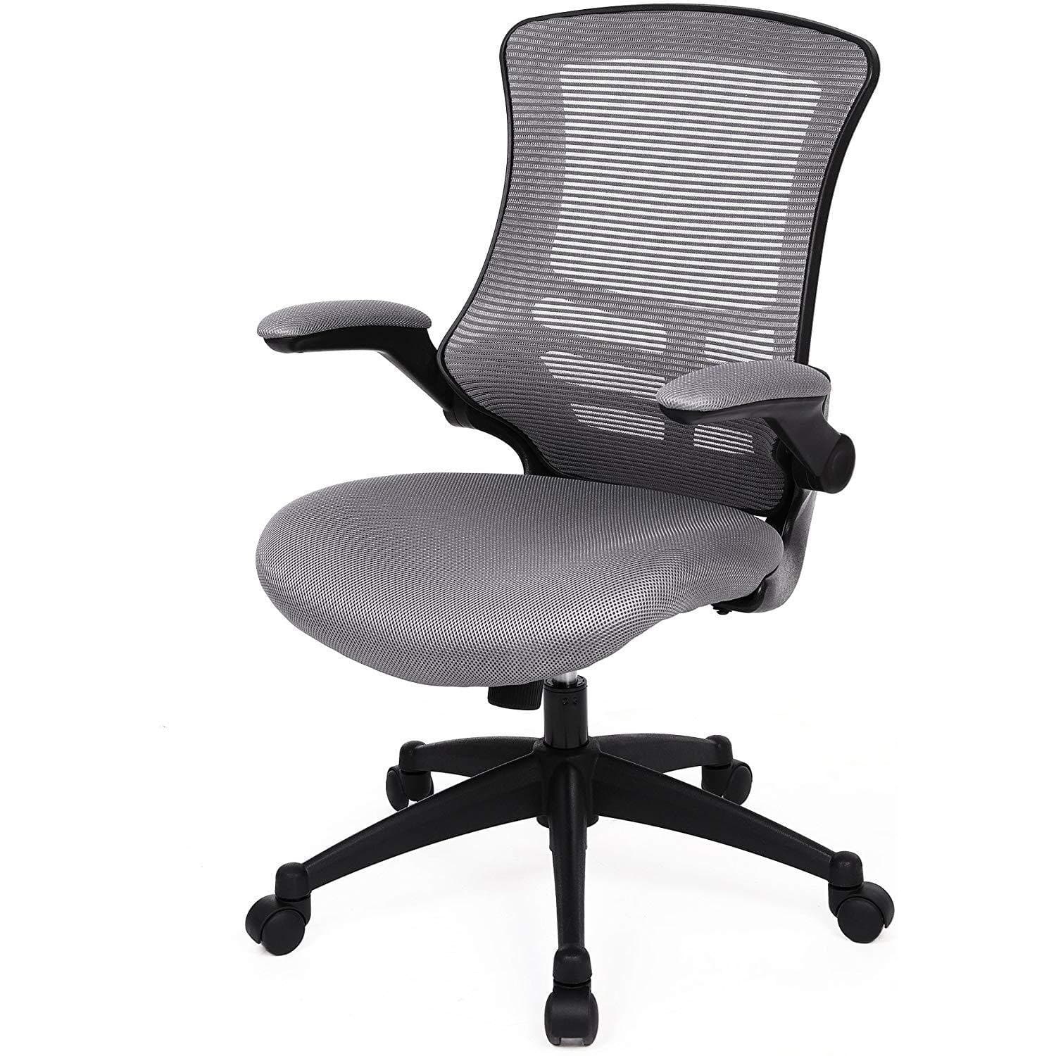 Nancy's Bureaustoel - Kantoorstoel - Ergonomische Computerstoel - Zwart/grijs