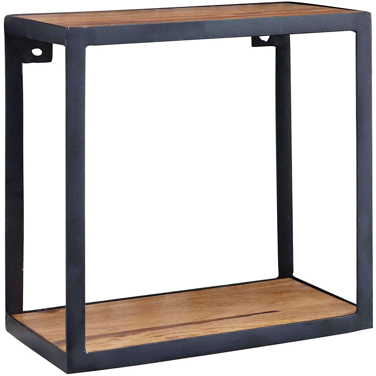 Nancy's Massief - Houten Wandplank - Bruin - 35 x 35 x 18 cm
