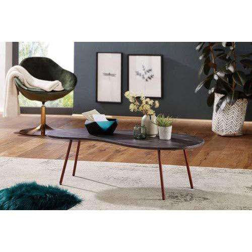 Nancy's Houten Salontafel - Moderne Vlakke Tafel - Boomstamtafel - Massief Hout - 122 x 34,5 x 63 cm