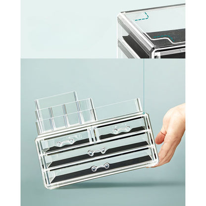 Nancy's Glossop Make-up organizer - Make-up opberger - Transparant - 23,5 x 14 x 18,7 cm