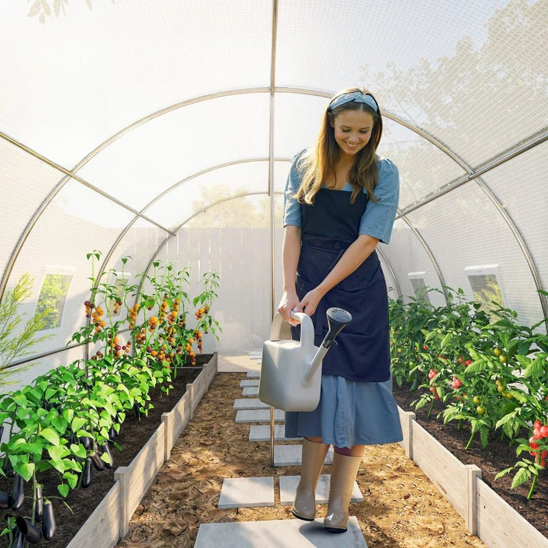 Nancy's Pennabilli Kweekkas - Foliekas - Tomatenkas - Tunnelkas - Wit / Zilver - ± 395 x 300 x 200 cm