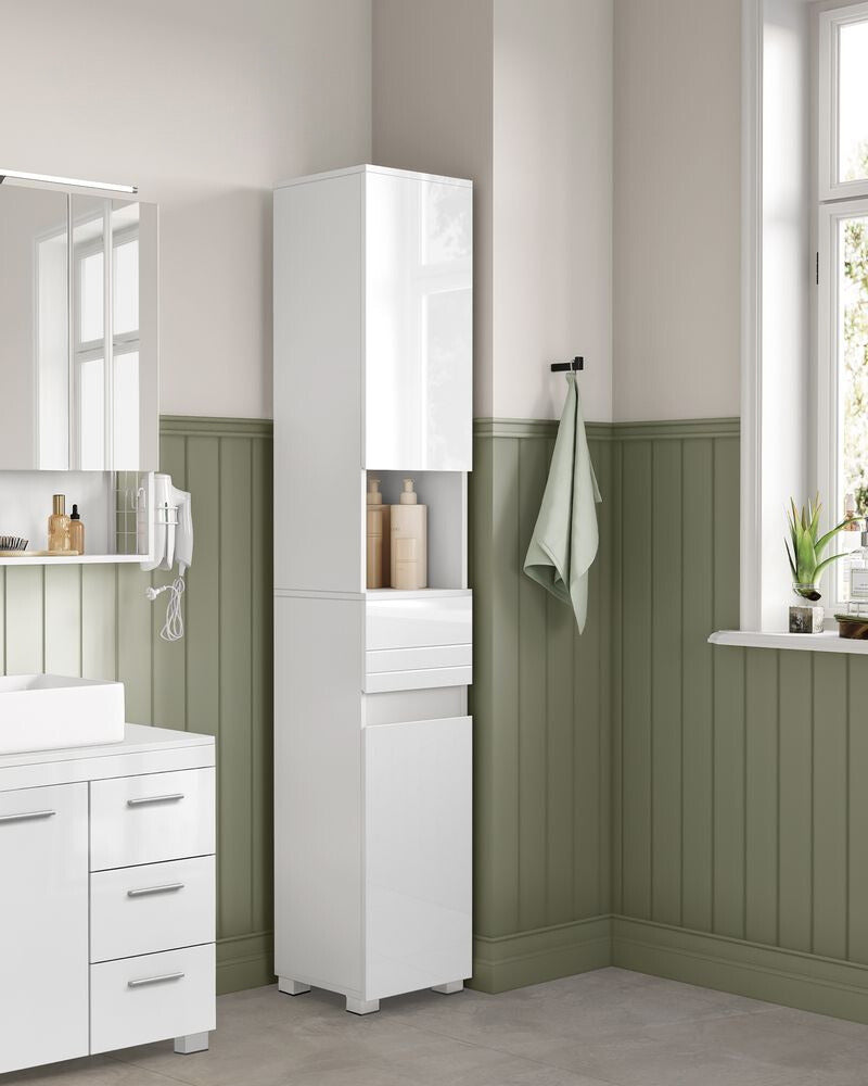 Nancy's Candor Bathroom cabinet - Bathroom furniture - White - Modern - 30 x 30 x 170 cm