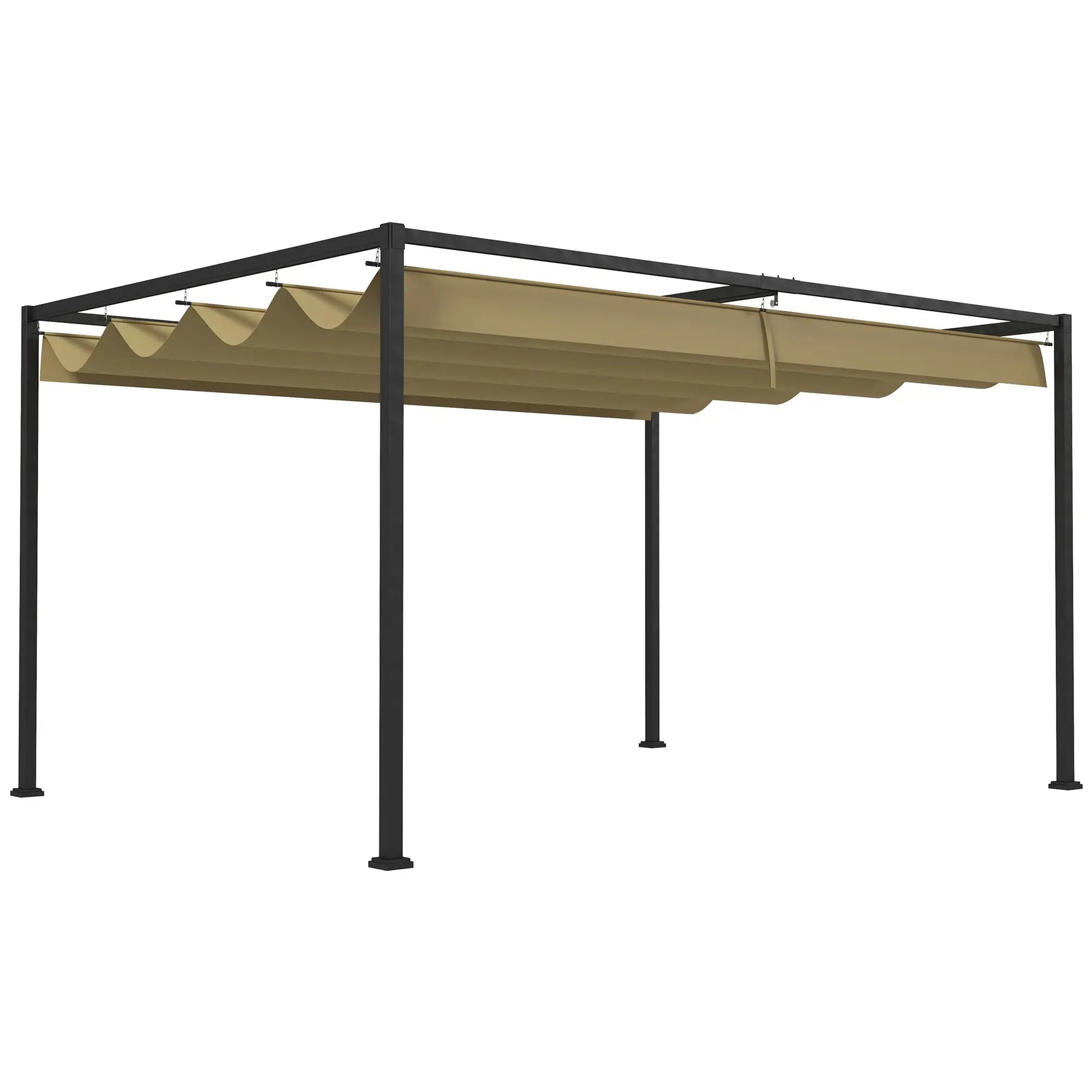 Nancy's Gondomil Pergola - Paviljoen - Terrasoverkapping - Kaki - ± 300 x 210 x 220 cm