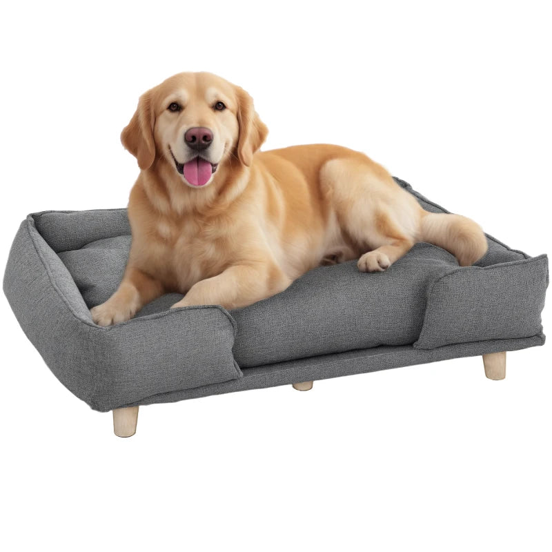Nancy's Nurachi Hondenmand - Hondenbed - Hondenkussen - Hondensofa - Grijs - ± 95 x 65 x 25 cm