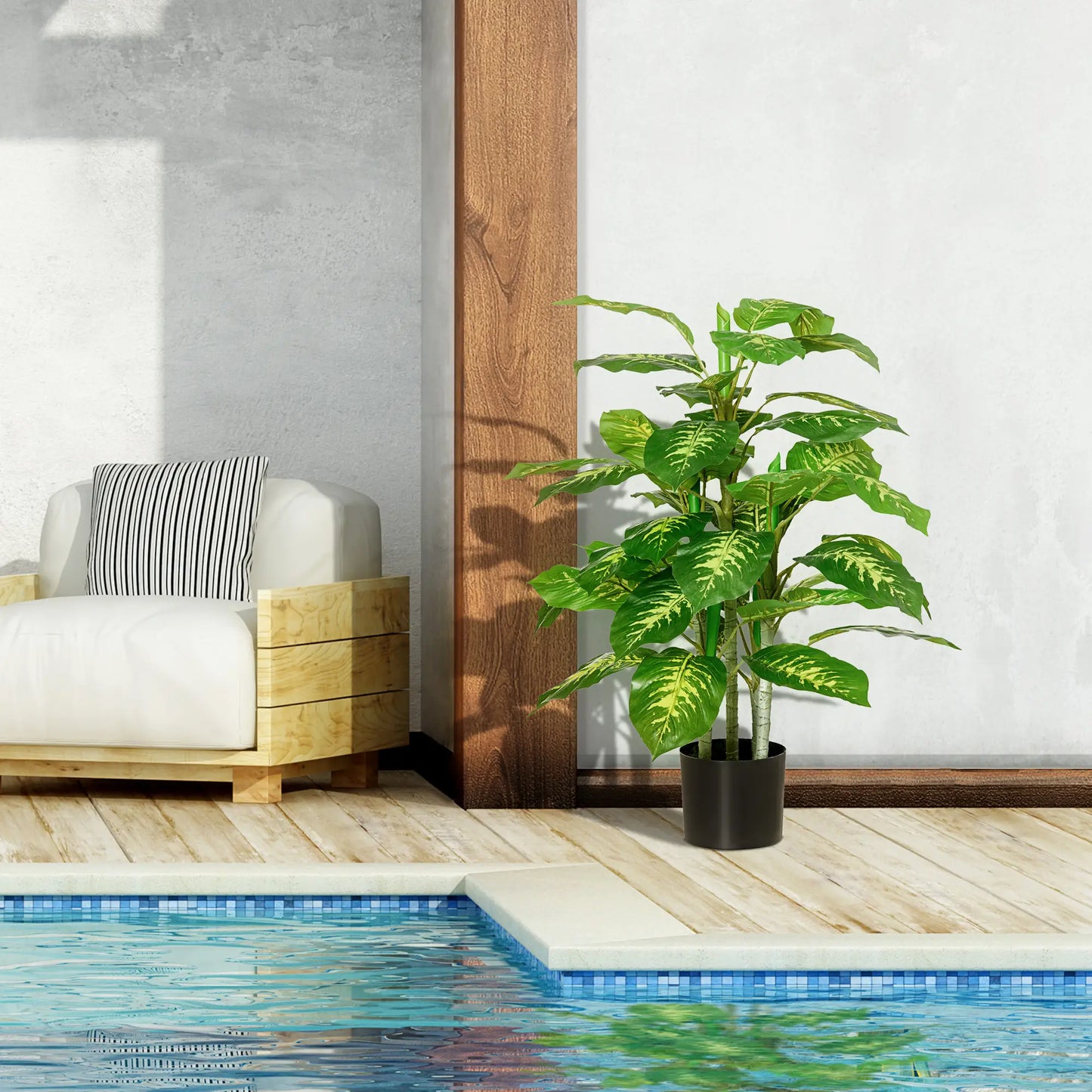 Nancy's Fiumaretta Kunstplant - Kunstboom - Groen - 95 cm hoog