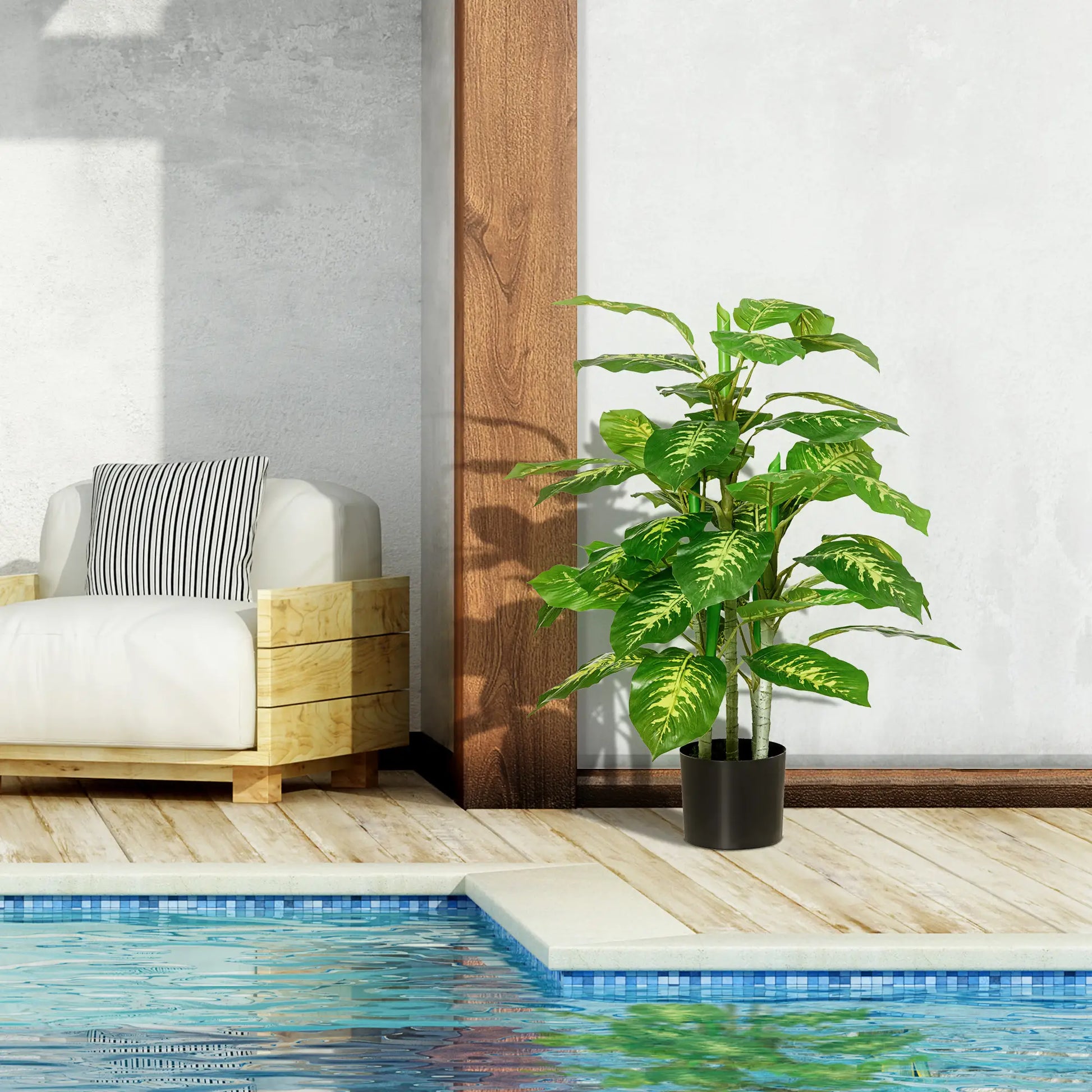 Nancy's Fiumaretta Kunstplant - Kunstboom - Groen - 95 cm hoog