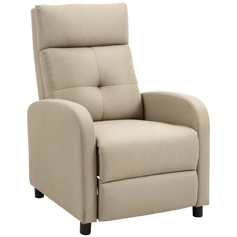 Nancy's Spoleto Relaxfauteuil - Relaxstoel - Loungestoel - Beige - Linnen