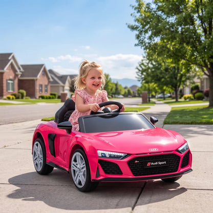 Nancy's Tonara Elektrische auto voor kinderen - Kinderauto - Audi R8 voor Kinderen - Roze