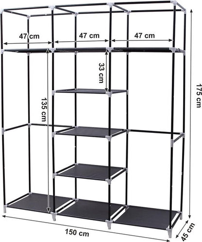 LG Life's Green KM2Z XXL Opvouwbare Kledingkast Zwart