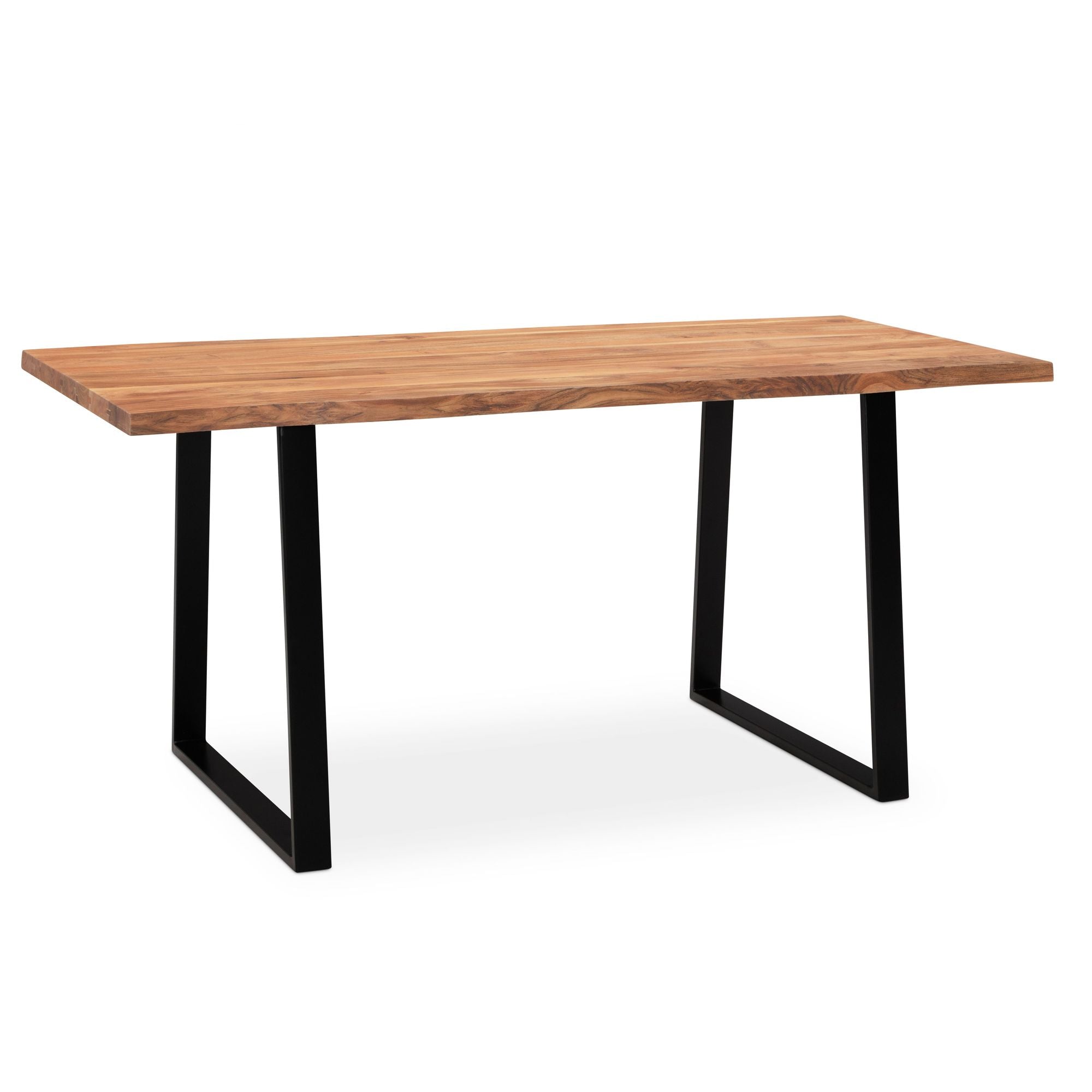 Nancy's Frossos Dining table - Dining room table - Kitchen table - Acacia wood / Steel - ± 140 x 80 x 75 cm