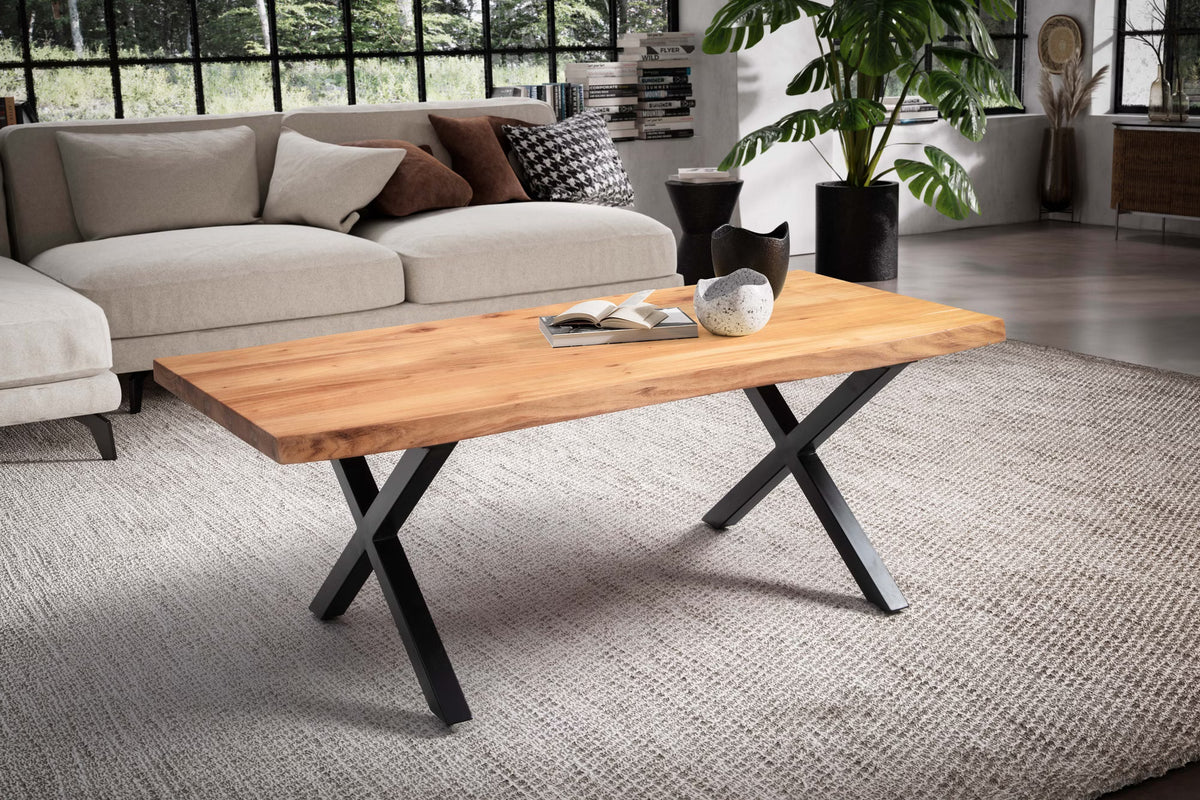 Nancy's Trissino Salontafel - Koffietafel - Massief Acaciahout - ± 120 x 60 x 45 cm