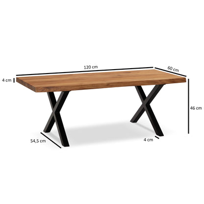 Nancy's Trissino Salontafel - Koffietafel - Massief Acaciahout - ± 120 x 60 x 45 cm