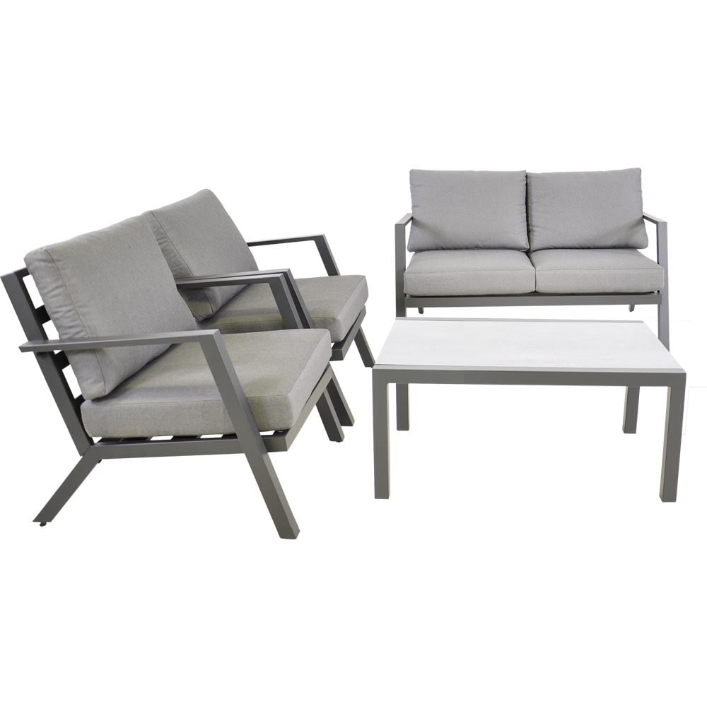 Nancy's Beliza Loungeset - 4-delige tuinset - Loungebank - Lounge set