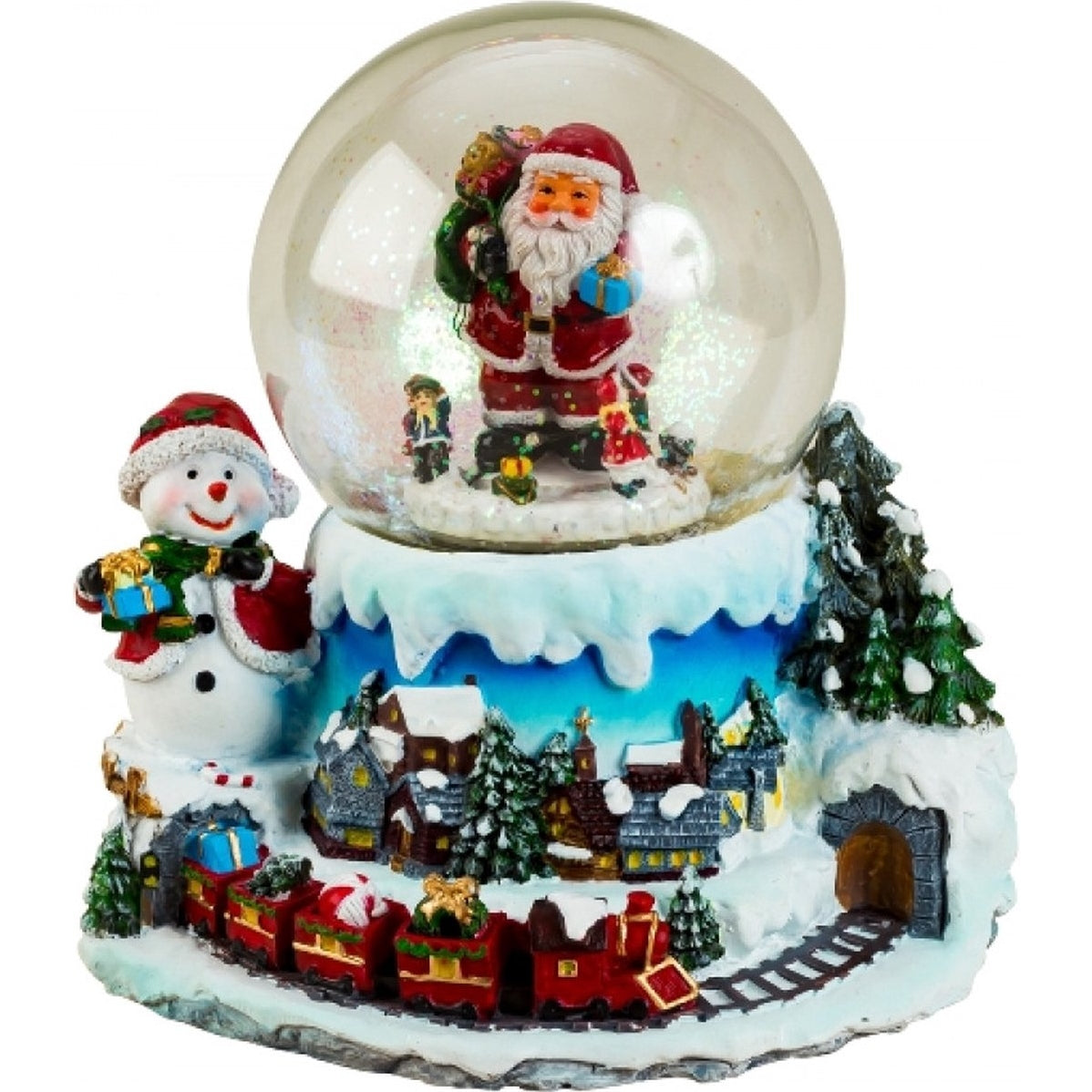 Kristmar Snow Globe Boule à neige avec musique et LED