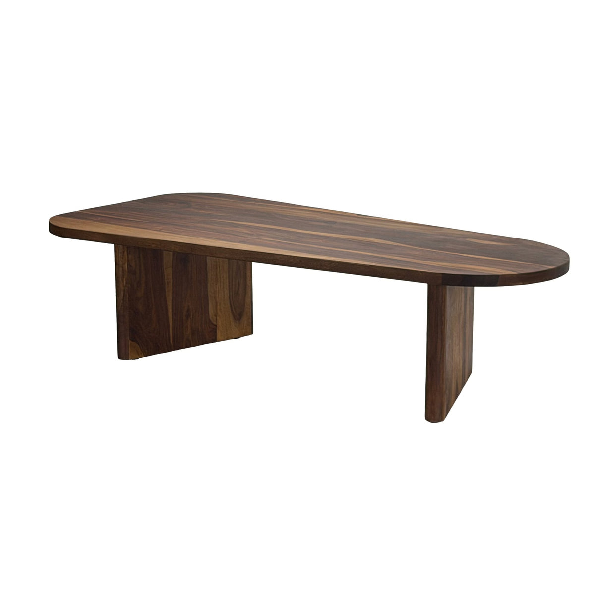 Nancy's Uzzano Salontafel - Koffietafel - Massief Sheeshamhout - Warm Bruin - ± 120 x 60 x 30 cm