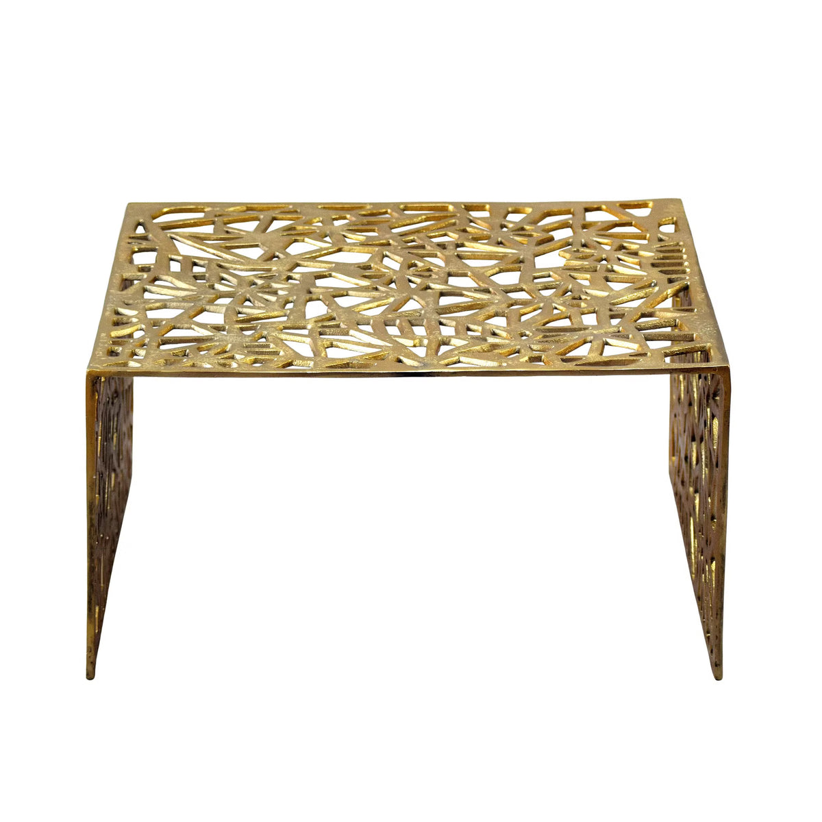 Nancy's Uscio Salontafel - Koffietafel - Goud - Gelakt Aluminium - ± 60 x 60 x 30 cm