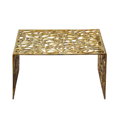 Nancy's Uscio Salontafel - Koffietafel - Goud - Gelakt Aluminium - ± 60 x 60 x 30 cm