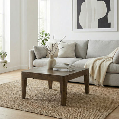 Nancy's Triuggio Salontafel - Koffietafel - Bijzettafel - Massief Mangohout - ± 60 x 60 x 30 cm
