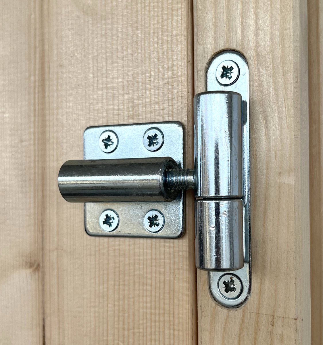 Tweedekans EASTWALL Dubbele blokhut deuren vurenhout 150 x 180 cm houten deur Inclusief hang- en sluitwerk Inclusief kozijnen