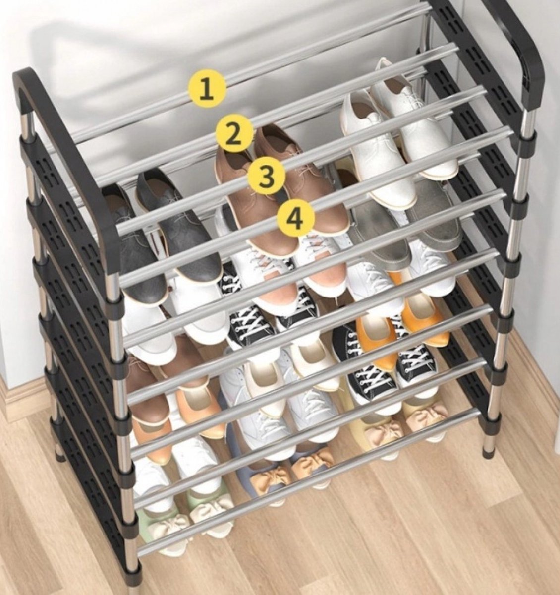 Eleganca Shoe rack with 4 levels