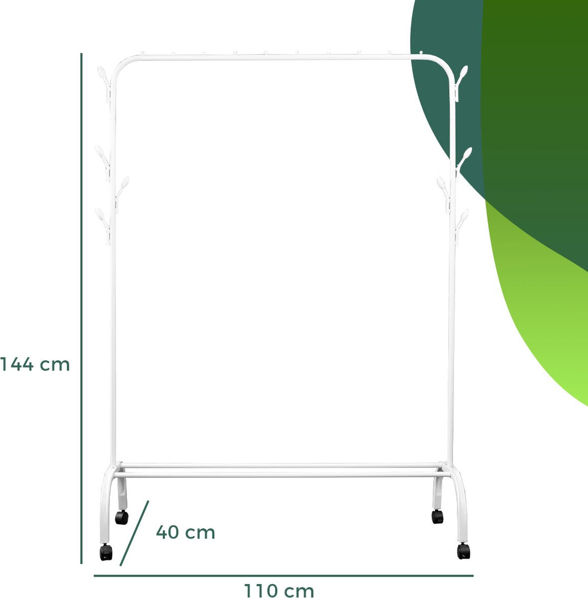 LG Life's Green Clothes Rack White