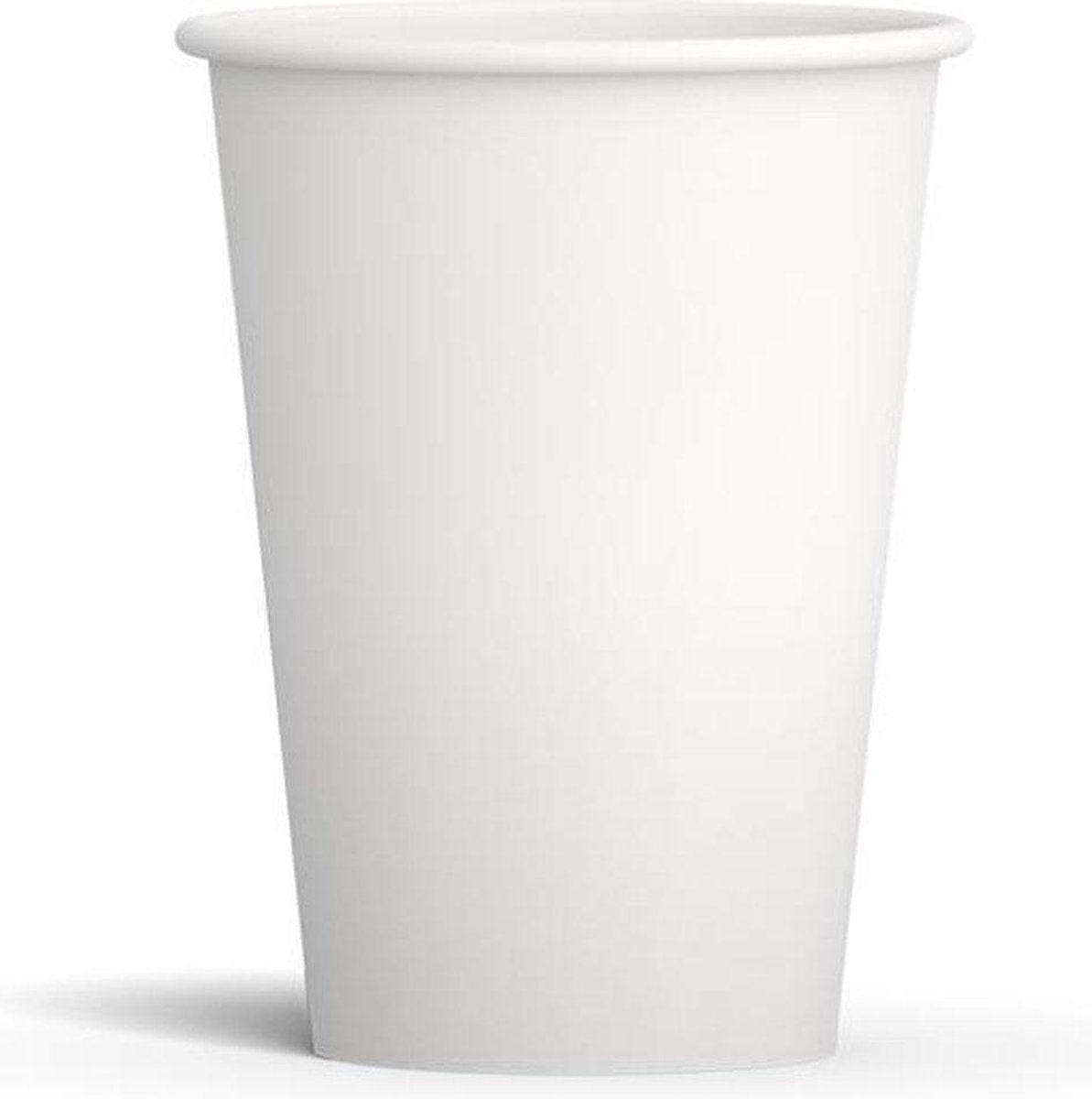 Drinking cup - Coffee cup - Disposable cardboard cup 200ml 100 pieces White