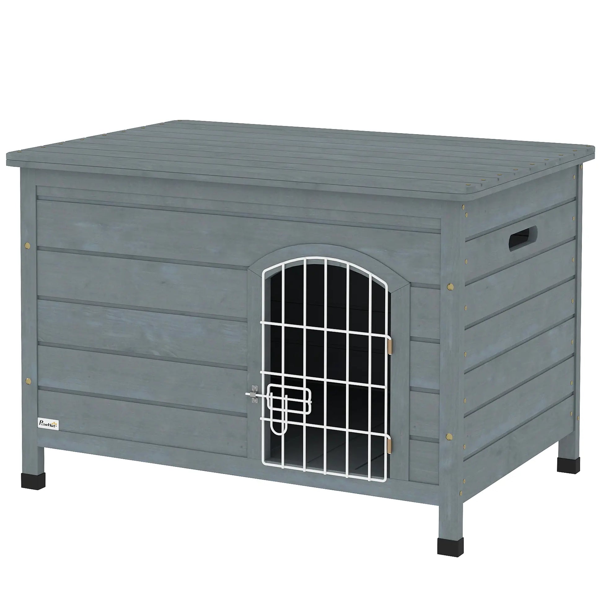 Nancy's Enego Hondenhok - Bench - Hondenbox - Grijs - ± 80 x 55 x 55 cm