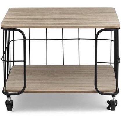 Eleganca Side table on wheels Black