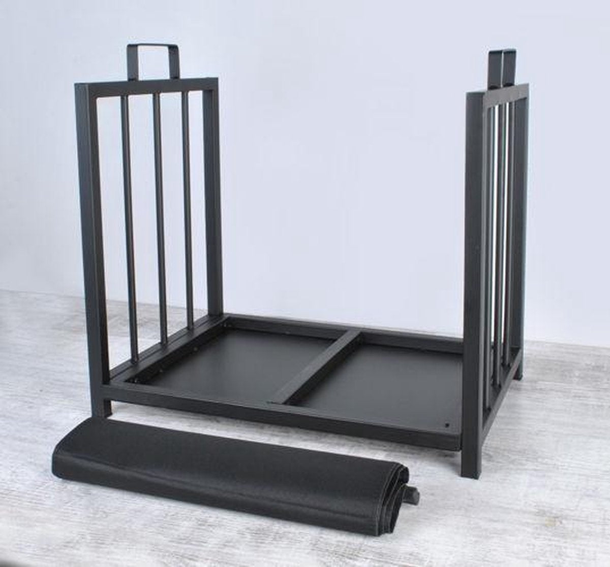 Nancy's Firewood Rack - Wood Storage - Firewood Storage Black