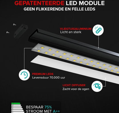 Bolt Electronics® BLIQ700B LED Bureaulamp met klem Zwart