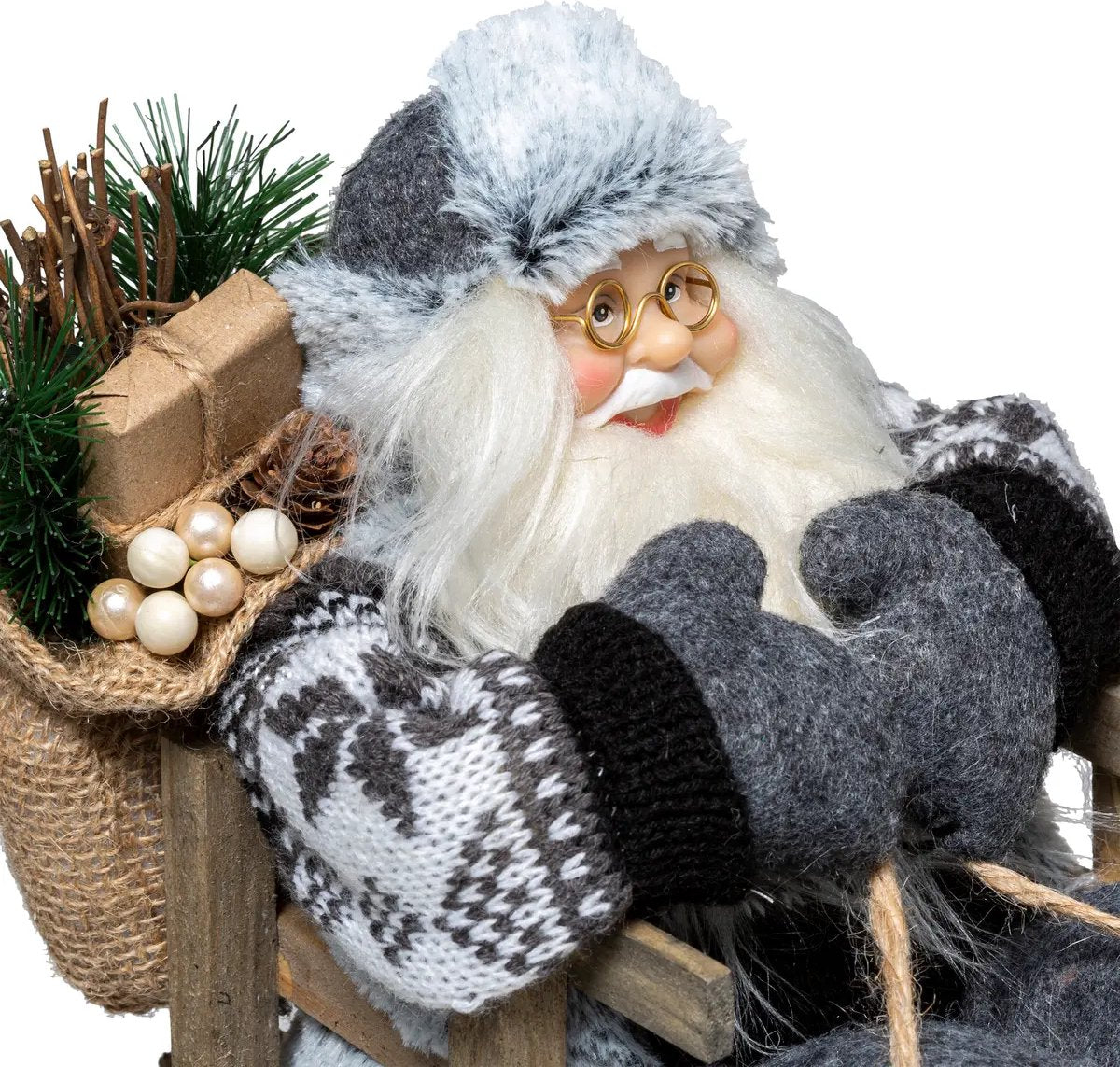 Kristmar Santa Claus on sleigh