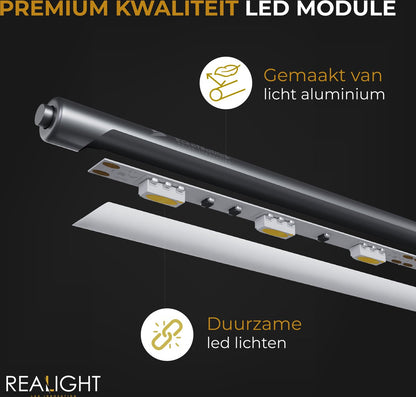 Realight LED Bureaulamp met klem Zilver