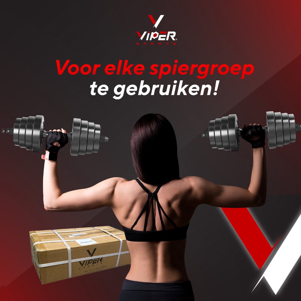 Viper Sports Verstelbare dumbbell set tot 40 kg