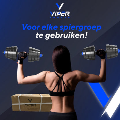 Viper Sports Verstelbare dumbbell set tot 40 kg