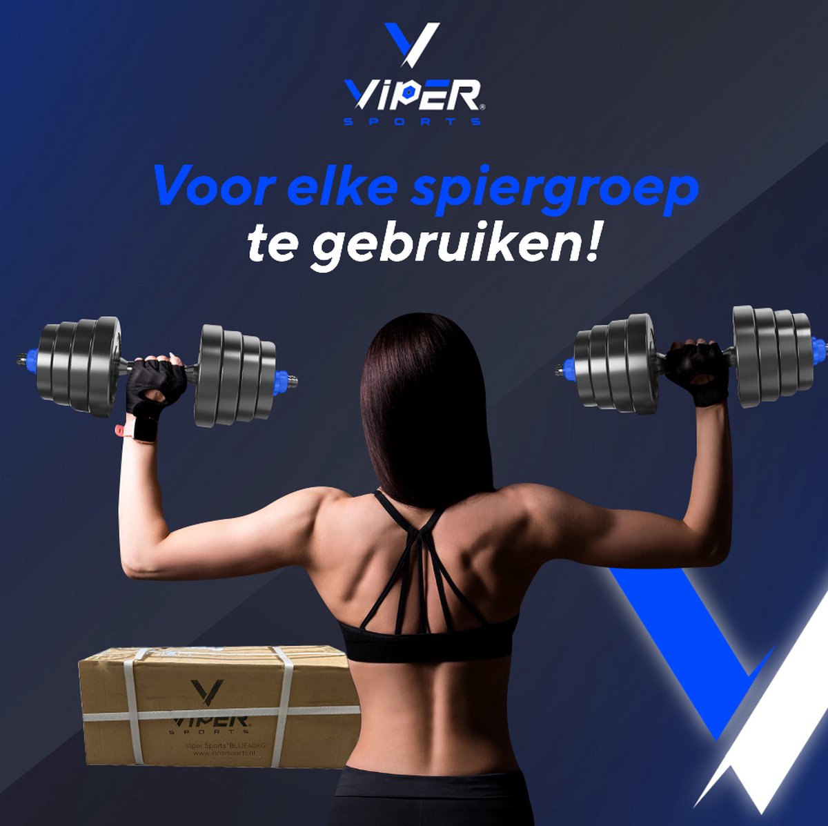 Viper Sports Ensemble d'haltères réglables jusqu'à 40 kg