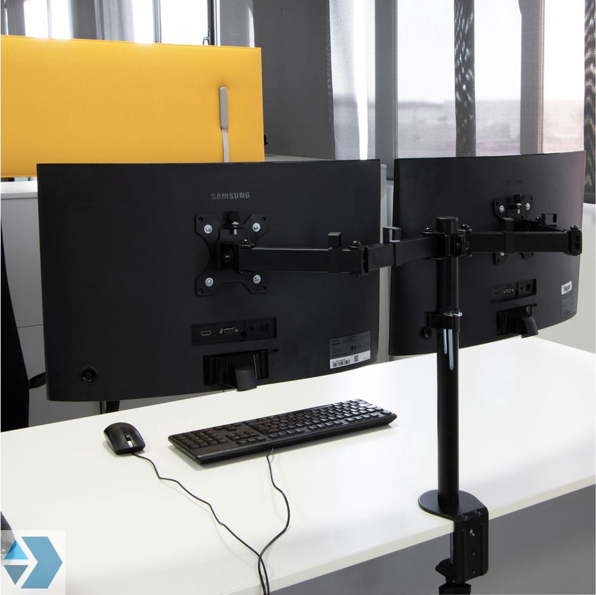 Eleganca Monitor bracket 2 screens from 13 to 32 inches Black