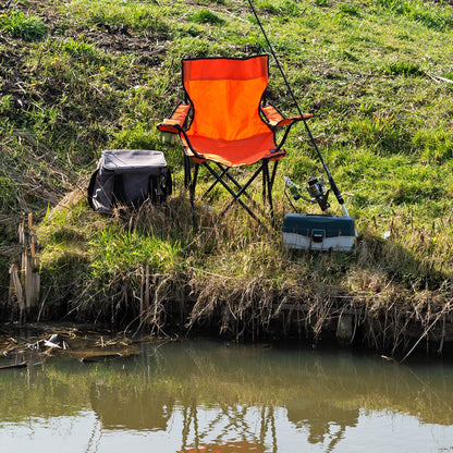 EASTWALL Folding Camping Chair Orange