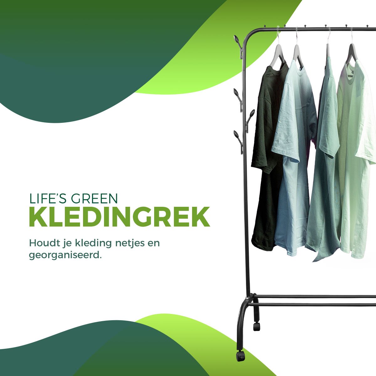 LG Life's Green Clothes Rack Black
