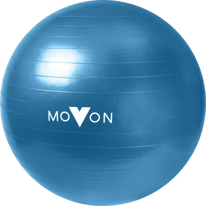 MOVON Anti Burst Gym Ball Yoga Ball Balance Ball 55 cm Blue
