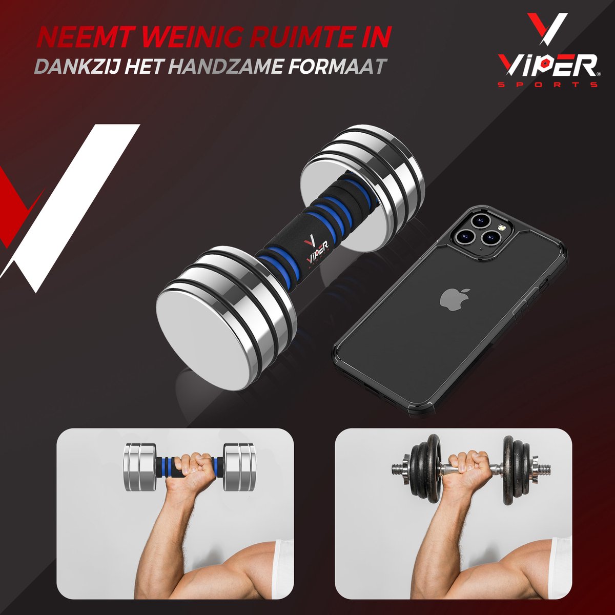 Viper Sports Adjustable Dumbbell 22 kg