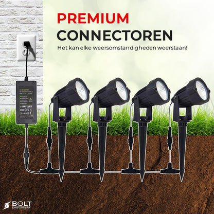 Bolt Electronics®️ RGB LED tuinverlichting Prikspot buitenlamp 9 stuks