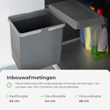 Eleganca Built-in waste bin 15 liters