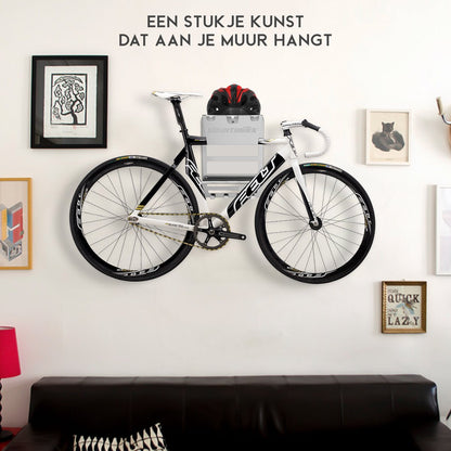 Mountabike WAVE Fiets muurbeugel Inclusief haken voor fiets accessoires Antraciet