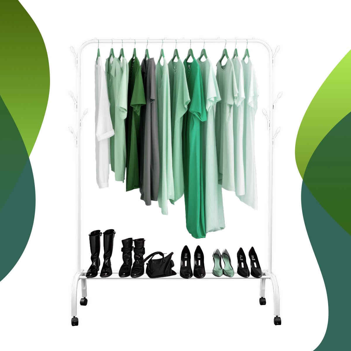 LG Life's Green Clothes Rack White